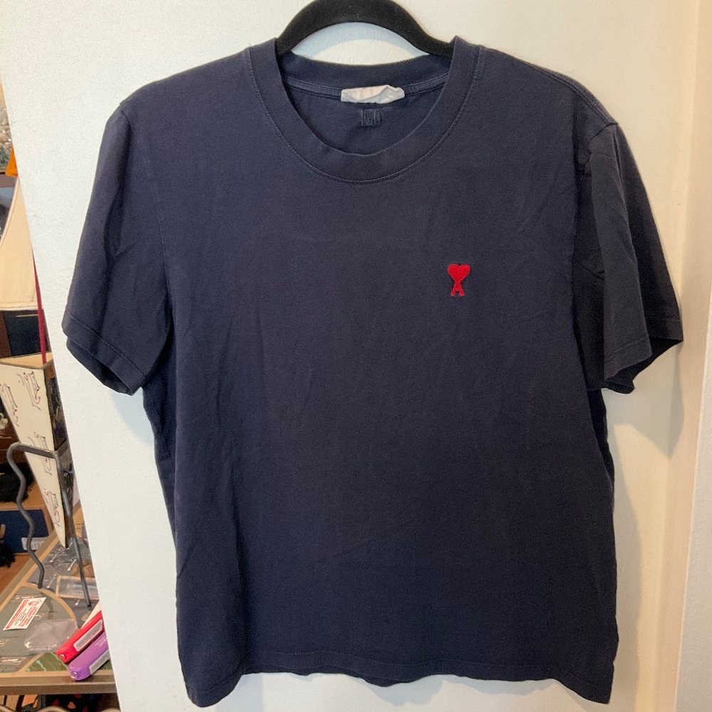 EUC AMI Alexandre Mattiussi Paris Black T-Shirt Large